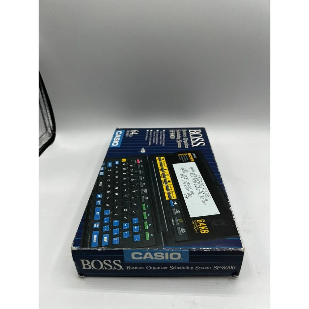 Casio Japan SF-8000 BOSS Business Organizer System 64KB Memory Manual Box